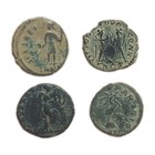 Lot Of 4 Genuine Rare Reverse Type Ae4 Ancient Roman Coins 
