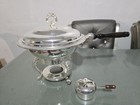 Silver-plated Chafing Dish With Lidded Server And Stand