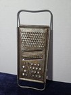 Vintage Lot Of 4 Metal Grater Shredders -  Round  Flat  4 Sided Box And Drum