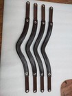 Set Of 15 Leather Snap Browband   empty Channel In All Sizes  Shape  6  8   10 Mm 