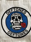 Deftones White Canvas 16    X 15 5    Skull Tote Bag Official Merch- Carrie Ascolour