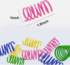Cat Spring Toys 30 Packs  Plastic Colorful Springs Cat Toys