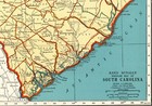 1941 Antique South Carolina State Map Vintage Map Of South Carolina 315