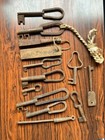 Very Rare Japanese Antique 12 Old Keys Bulk Sale Old Tools Vintage From Japan
