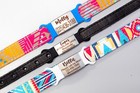 Custom Slide On Pet Dog Silent Tags Id Engraved Name Personalized Collar Cat