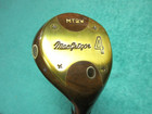 Macgregor Tourney Mt2w  keyhole  Persimmon 4 Wood -  2 Flex Steel - Refinished 