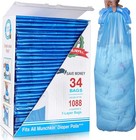 Diaper Pail Refill Bags  1088 Counts  34 Bags  Fully Compatible With Arm hamm   