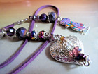 Fancy Cat   Heart Book Jewelry  Bookmark  19 In