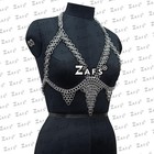 Top Bra Aluminum Butted Ring Chainmail Fancy Medieval Handmade Festival Costume