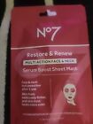 No7 Boost Restore   Renew Face   Neck Multi Action Serum Boost Sheet Mask Set 2