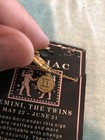 Vintage Gemini Zodiac Astrological Sign Necklace Nos New Pendant   Chain Usa