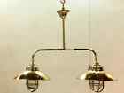Nautical Ship Marine Solid Brass Hanging Retro Light Fixture - Twins