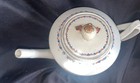 Chinese Export  Porcelain  tea Pot Hand Painted Flowers   Strap Handle 1790-1800
