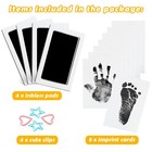 4-pack Baby Inkless Hand And Footprint Kit Paw Nose Small pack Of 4   Black 
