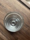 Vintage Libbey Shot Glass Heavy Thick Beveled Bottom White Line Clear Glass
