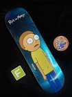 Super Rare Rick And Morty Primitive Skateboard Deck Blue Foil Carlos Ribeiro