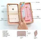 Womens Bowknot Wallet Long Purse Phone Card Holder Clutch Large Capacity Pocket