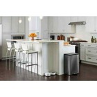 12 Gal charcoal Stainless Steel Metal Step-on Trash Can
