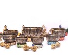Full Moon Bowl Set Of 7-professional Tibetan Chakra Healing Bowl Set-healing Set