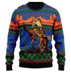 Cowboy Desert Ugly Christmas Sweater
