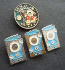 Set 4 Ussr  Badge Soviet Cartoon Boy Little  Deer Little Reindeer Herder North