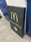 Mcdonald   s Cool Retired Drive Thru Sign Metal Sign                 rare