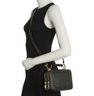  375 Marc Jacobs The Box 20 Leather Double Zip Crossbody Bag Black   Gold Hardw