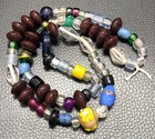 Vintage Venetian Fancy Glass Beads african Trade Glass Beads Strand