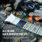23 Pcs Gold Panning Kit With Sluice Box 50  Aluminum Gold Mining Equipment Us