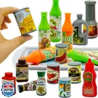 Pretend Play Kitchen Mini Foods Set For Kids Hamburger Fries Noodles Drink Wi