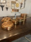7-piece Copper Pan Set W  Lids Frying Pan Saucepan Stockpot Brass 500  f