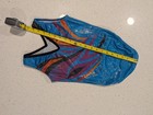 Simone Biles Gk Elite Gymnastics Dance Leotard Cl Large Holographic Orange Blue