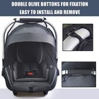 Baby Mosquito Net For Infant Car Seat And Doona Stroller  Black