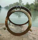 Antique Brass Finish Port Hole 17  Nautical Maritime Boat Ship Window Wall Glass