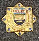 Vintage Greyhound Lines Four  4  Years Safe Driving Employee Pin Bus