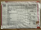 Simplicity 7855 Overalls W Applique  Optional Snap Crotch Size 1 2 Toddler