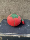 Dritz Medium Tomato Pin Cushion With Strawberry Emery  Red Vintage