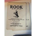 Antique 1924 Rook Card Game Parker Brothers Double Deck Picture Back Salem Mass