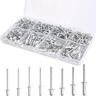 Pop Rivets Assortment Kit - 200 Pcs Aluminum Blind Rivets8 Sizes