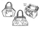 2 Pc Ghee s 12  Metal Tubular Frame Purse Diaper Bag Handbag Tote Free Usa Ship