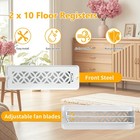 2 Pack Floor Vent Covers  Floor Register 2x10  Adjustable Decorative Vent Covers