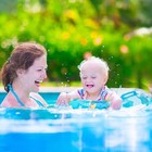 Infant Pool Float  Baby Swimming Ring With Toddler Seat Boat   Double Handle  Ch
