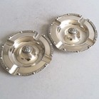 Good Pair Deco Vintage Solid Silver   Celtic  Ash Trays    235gms     Birm  1938