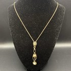 Vintage 12k Gold Filled Watch Chain Fob  Chatelaineslide swivel Dog Clip   read 
