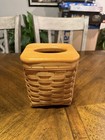 Bradford Basket Co   Cube Tissue Box Holder With Wood Lid 6  X 7 