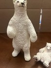 Safari Ltd Standing Polar Bear 1990 Vintage 7    Cub Animal Figure Solid Rubber