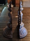Vintage Rare Pair Cast Iron Bookends 