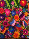 Large Guatemalan Embroidered Wall Hanging Folk Art 64   x81   