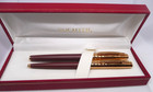 Sheaffer Vintage Matte Brown With Gold Cap Rollerball ball Pen Set-new Old Stock