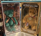 Nib  Two Limited Edition Collector s Bear Plush W box Vintage Small